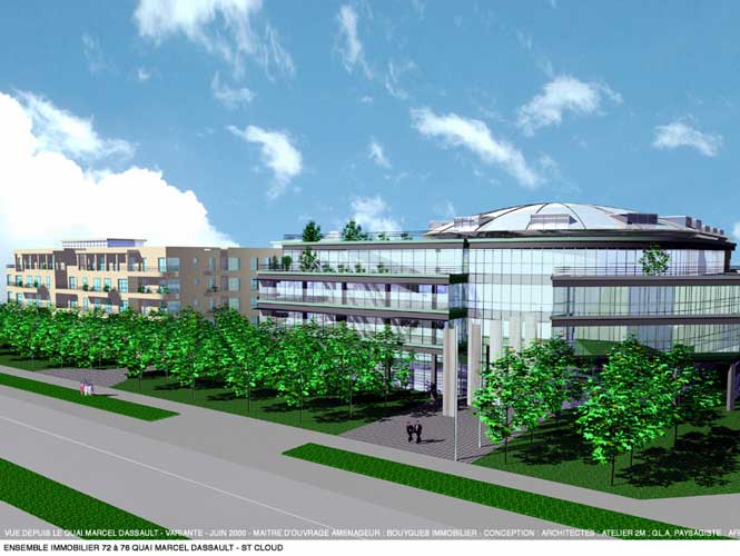 LOGTS BUREAUX ST CLOUD ATELIER 2M Arch.